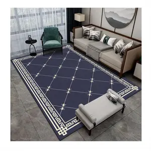 Nordic 3d Print Geometric faux Cashmere Home Living Room Carpet anti slip room decorate rug stain resistant carpet