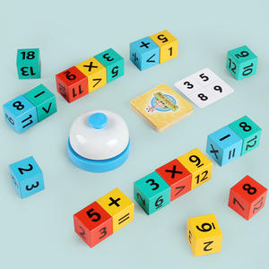 <span class=keywords><strong>Set</strong></span> <span class=keywords><strong>di</strong></span> Giochi 2-in-1 per Bambini: Cubo per Ortografia e Matematica a 24 Punti - Carte Flash in Inglese e Gioco <span class=keywords><strong>di</strong></span> Puzzle Numerico per l'Educazione Precoce - Product Image 4