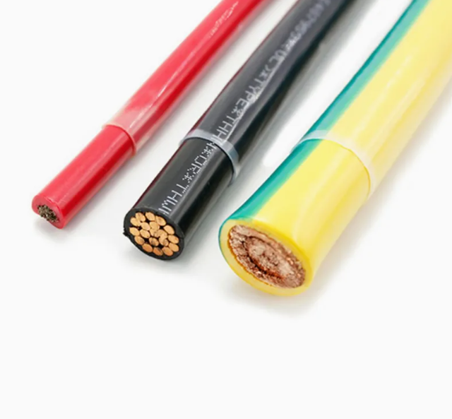 Building Wire THHN 14 12 10 8 6 AWG Copper/TC Conductor PVC Insulation Nylon Sheath Electrical Cable 75Degree PVC
