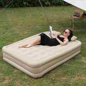 <b>Bed</b> With Included Pump Soft and Skin-Friendly Inflates in Seconds Without Manual Effort for a Good Sleep - Product Image 1