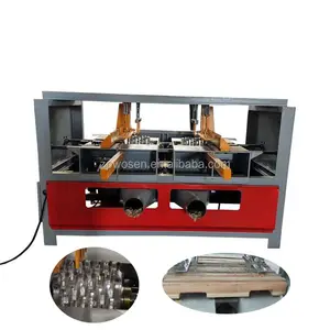 Larguero de palé de alta calidad, máquina de corte manual de ranura y lengüeta de madera ranurada