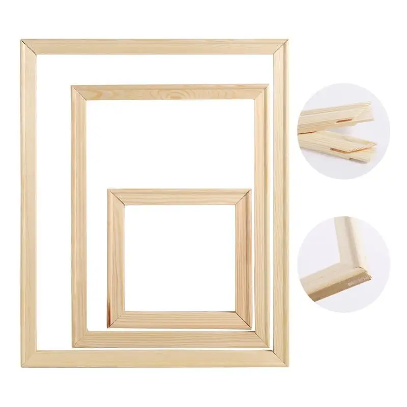 Hot Sale Customized Cheap Solid Wood Canvas Frame Wood Frame Diy Canvas Stretcher Bar Kit