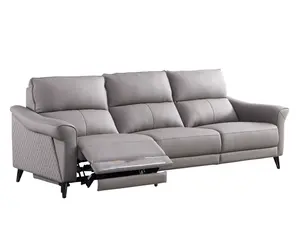 Tempat tidur sofa desain modern dapat kursi Kulit tempat tidur rumah pintar kualitas mewah set bagian tempat tidur sofa ruang tamu