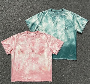 Camiseta de Algodón Blanca de Verano para Hombre, de Alta Calidad, con Diseño de Hombros Caídos y Estampado Personalizado - Product Image 1