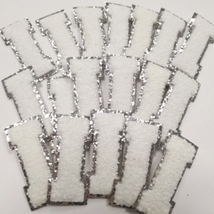 Isı basın transferi şönil yamalar Glitter rozeti mektup ben yama üzerinde demir - Product Image 1