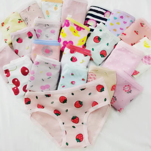 Vendita diretta in fabbrica di prodotti stranieri per bambini biancheria intima per <span class=keywords><strong>ragazze</strong></span> slip di fiori rotti di cotone Multi-fantasia merci per il commercio estero - Product Image 5