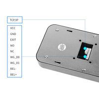 Lecteur de cartes d'accès par reconnaissance faciale et empreintes digitales RJ45 de 4,3 pouces avec option WIFI, vision nocturne et logiciel Cloud