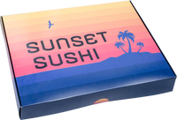 Boîtes d'emballage de luxe à emporter avec logo personnalisé pour aliments, sushi, boulangerie, pain, beignet, pâtisserie, gâteau, biscuit