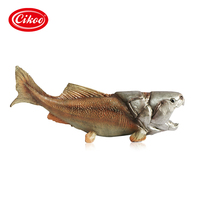 Vente en gros de jouets de dinosaures Dunkleosteus de 21 cm, modèle d'animal préhistorique peint à la main haute fidélité, collection de musée, cadeaux en PVC