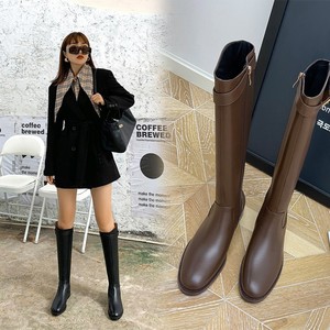 <span class=keywords><strong>Stivali</strong></span> da Equitazione da <span class=keywords><strong>Donna</strong></span> Pronti per la Spedizione con Tacco Basso e Punta Tonda al Polpaccio, Autunno Inverno, Direttamente dalla Fabbrica - Product Image 4