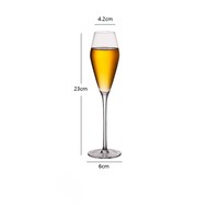 2026 JH Verre à champagne à long pied avec base éco-responsable pour événements, logo personnalisable