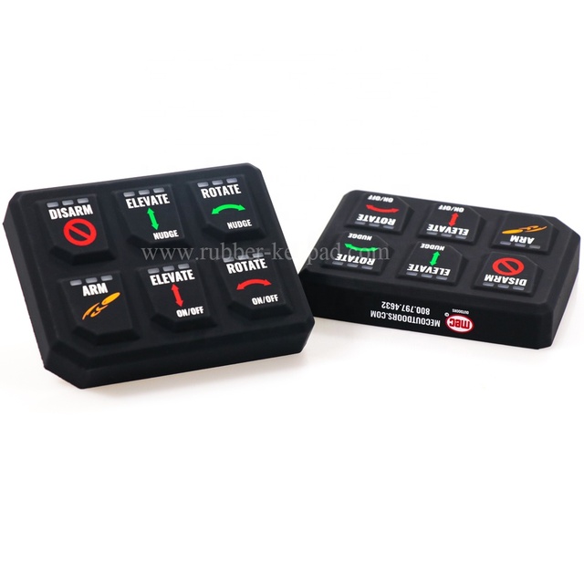 Elastomer Flexible Silicone Rubber Keypad Wireless Silicone Keyboard with Laser Etching