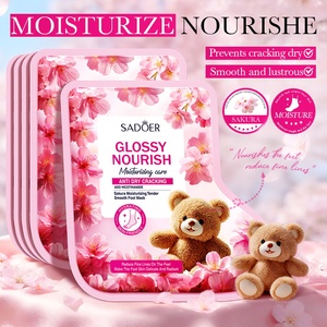 Masque pour les pieds à la <span class=keywords><strong>fleur</strong></span> de cerisier SADOER pour les pieds secs et gercés, non gras, hydratant, doux, lisse, toutes saisons - Product Image 1