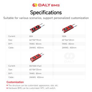 Daly Pcb Fabricación <span class=keywords><strong>Bms</strong></span> Litio Lipo Placa de protección de batería Inversor Ups Almacenamiento de energía Lifepo4 19S 20S 80A 60V <span class=keywords><strong>Heltec</strong></span> <span class=keywords><strong>Bms</strong></span> - Product Image 4