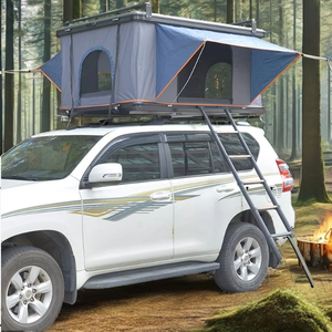 เต็นท์หลังคารถแบบป๊อปอัพโครงอะลูมิเนียม ผ้าใบกันน้ำอ๊อกซ์ฟอร์ด เสาตรง สำหรับรถออฟโรด 4x4 สำหรับตั้งแคมป์ 4 ชั้น 4 คน - Product Image 3