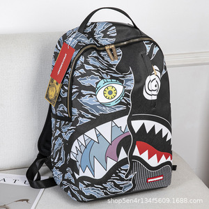 Nouveau <span class=keywords><strong>Sac</strong></span> à <span class=keywords><strong>Dos</strong></span> Créatif et Amusant en Forme de Requin, Tendance, pour Escalade en Plein Air, Luminescent dans l'Obscurité, pour Randonnée SUPERME - Product Image 2