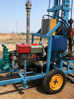 Machine de forage hydraulique pour puits d'eau de 100m à 150m, mini, portable, facile à utiliser