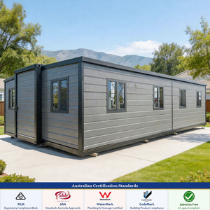 Maison préfabriquée en conteneur extensible de 78 m² (40 pieds) avec 4 chambres, conforme aux normes australiennes, pour ferme, ranch, ou espace de retraite rural, maison galvanisée, type « granny flat » - Product Image 1