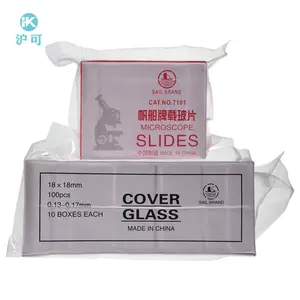 Huke Science High quality microscope slides cover glass types of microscope slides