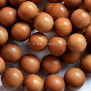 Perles artisanales en bois de santal en vrac/perles de bois de santal/perles de chapelet - Product Image 1