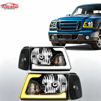 Ensemble de phares à LED pour Ford Ranger 2001-2011 Pick-up |   Feux de jour DRL avec clignotants séquentiels – Amélioration