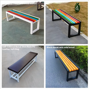 Banc en métal de style moderne pour usage intérieur/extérieur, idéal pour église, salle de sport, centre commercial, hôpital, maison, parc, jardin, salle de bain, vestiaire - Product Image 6