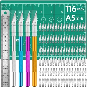 Factory Hot Selling A4 A5 Cutting Mat Hobby Knife Set - Product Image 2