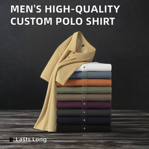 Camisa de Golf Formal para Hombre de Alta Calidad, 100% Algodón, Tejido de Punto, Logotipo Bordado Personalizado, Transpirable, Venta al Por Mayor - Product Image 3