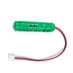 Batterie bouton rechargeable NiMH 1.2V 2.4V 3.6V 4.8V 6V 7.2V 8.4V 9.6V 10.8V 12V 80mAh 80H Ni-MH Piles bouton - Product Image 6