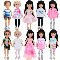 Jouet en plastique multi-tailles Ensemble de vêtements de poupée Mode Vintage Casual Party Wear Robes Robes Vêtements saisonniers pour filles