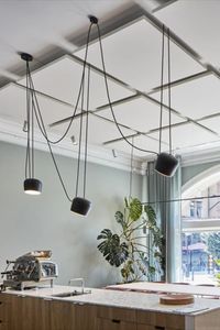 Qinsound esagonale sospeso pannello in fibra di vetro eco-friendly <span class=keywords><strong>pannelli</strong></span> del <span class=keywords><strong>soffitto</strong></span> a goccia deflettori per sala banchetti Auditorium - Product Image 5
