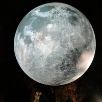 Ballon gonflable géant personnalisé, écologique et durable, en forme de globe terrestre, pour fêtes et événements, avec décoration LED personnalisée