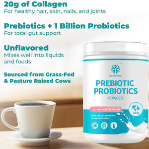 ओम महिलाएं और पुरुष पाचन, बालों, त्वचा और संयुक्त स्वास्थ्य हाइड्रोलाइज्ड कोलेजन पेप्टाइड्स + प्रीबायोटिक और प्रोबायोटिक्स पाउडर का समर्थन करते हैं - Product Image 5