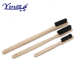 Yinote Car <b>Cleaning</b> <b>Brush</b> Wooden Handle Horsehair Wheel <b>Brush</b> Multi Purpose For Car Engine Rim - Product Image 3