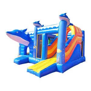 Hot bán trong nhà và ngoài trời PVC <span class=keywords><strong>Whale</strong></span> <span class=keywords><strong>Inflatable</strong></span> nhà Trampoline lâu đài với Slide Kids 'hoạt động và trò chơi - Product Image 1