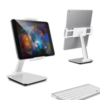 Support universel réglable pour tablette, pliable, portable, support de bureau, support de téléphone multi-angles pour la maison et le bureau