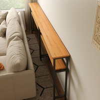Table console étroite pour l'arrière du canapé, table d'entrée, table de couloir, étagère de rangement murale derrière le canapé pour salon et chambre