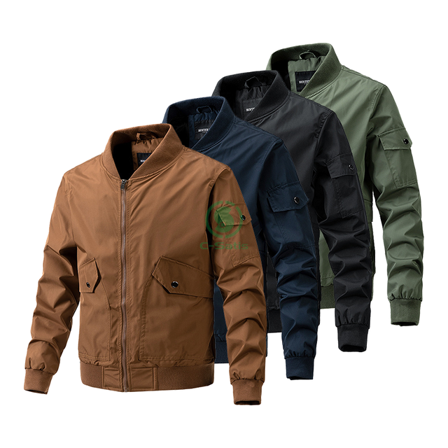 Customize Spring and Autumn 100%  Polyester Waterproof Pilot Mens Jackets