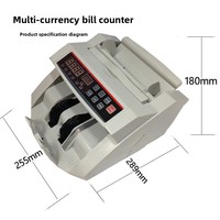 Détecteur de billets de banque multidevises OKYO, compteur automatique de devises, reconnaissance automatique des devises, comptage à haute vitesse de qualité professionnelle, détection UV/MG/IR