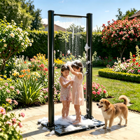 Douche solaire autonome CYEN 2026 40L grande capacité, économe en énergie, chauffée pour piscine et jardin