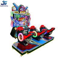 Simulateur de course de moto dynamique à monnayeur pour 3 joueurs, machine de jeu d'arcade pour centre de divertissement