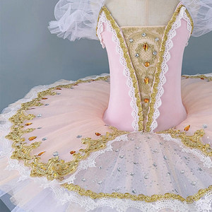 Costume de ballet pour femmes, jupe tutu pour enfants Lago des cygnes, jupe professionnelle petite cygne bouffante - Product Image 2