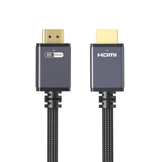 8K HDMI 2.1 Cable 48Gbps 8K60Hz 4K120Hz EARC 10K Aluminum Case Nylon Braided Jacket Ultra HD HDMI Cord Wholesale