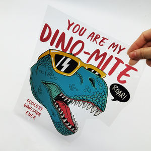 <span class=keywords><strong>Camiseta</strong></span> con estampado personalizado de diseño de dinosaurio listo para presionar, Material de vinilo PET, transferencia de calor térmica DTF para ropa de <span class=keywords><strong>niños</strong></span> - Product Image 5