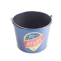 Seau à glace en fer galvanisé Hua Peng, design moderne, 2 gallons, avec poignée, idéal pour les fêtes, service OEM/ODM, vente chaude, populaire
