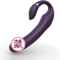 10-Frequenz Dual-Motor C-förmiger Finger-Heizstab AV-Massagevibrator Sexspielzeug für Frauen Paare Masturbation G-Punkt Orgasmus