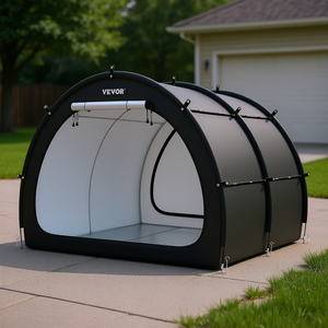 Carpa de Almacenamiento para Bicicletas Vevor, en Forma de Abanico, para 5+ Bicicletas, Impermeable, Plegable, Toldo de Garaje, Refugio Exterior - Product Image 2