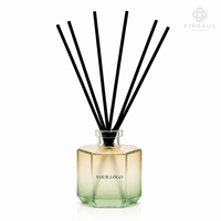 Diffuseur de parfum en verre cristal Firdaus Premium, design personnalisé, conteneur de diffuseur d'arômes, vente en gros, usine