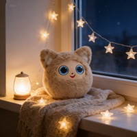 Peluche IA à succès : texture douce et chaude, yeux dynamiques HD LCD, compagnon émotionnel, cadeau d'anniversaire, anti-stress