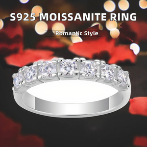 Anillo de Compromiso de Lujo con Certificado GRA, Plata de Ley S925 con Baño de Rodio, Moissanita VVS para Mujer - Product Image 2